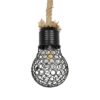 GLOBOSTAR® URBAN 999-0191 Vintage Κρεμαστό Φωτιστικό Οροφής με Ντουί 1 x E27 AC 220-240V IP20 – Μαύρο & Μπεζ – Μ15 x Π15 x Υ80cm