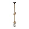 GLOBOSTAR® CAMBER 999-0200 Vintage Κρεμαστό Φωτιστικό Οροφής με Ντουί 1 x E27 AC 220-240V IP20 – Χάλκινο & Μπεζ – Μ12 x Π12 x Υ80cm