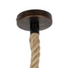 GLOBOSTAR® CAMBER 999-0200 Vintage Κρεμαστό Φωτιστικό Οροφής με Ντουί 1 x E27 AC 220-240V IP20 – Χάλκινο & Μπεζ – Μ12 x Π12 x Υ80cm
