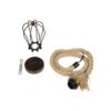 GLOBOSTAR® CAMBER 999-0200 Vintage Κρεμαστό Φωτιστικό Οροφής με Ντουί 1 x E27 AC 220-240V IP20 – Χάλκινο & Μπεζ – Μ12 x Π12 x Υ80cm