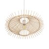 GLOBOSTAR® SASSO 999-0201 Boho Κρεμαστό Φωτιστικό Οροφής με Ντουί 1 x E27 AC 220-240V IP20 – Μπεζ – Μ50 x Π50 x Y23cm