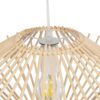 GLOBOSTAR® SASSO 999-0201 Boho Κρεμαστό Φωτιστικό Οροφής με Ντουί 1 x E27 AC 220-240V IP20 – Μπεζ – Μ50 x Π50 x Y23cm