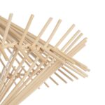GLOBOSTAR® SASSO 999-0201 Boho Κρεμαστό Φωτιστικό Οροφής με Ντουί 1 x E27 AC 220-240V IP20 – Μπεζ – Μ50 x Π50 x Y23cm