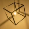 GLOBOSTAR® CUBE 999-0215 Μοντέρνο Κρεμαστό Φωτιστικό Οροφής με Ντουί 1 x E27 AC 220-240V IP20 – Μαύρο – Μ70 x Π70 x Υ87cm