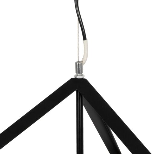 GLOBOSTAR® CUBE 999-0215 Μοντέρνο Κρεμαστό Φωτιστικό Οροφής με Ντουί 1 x E27 AC 220-240V IP20 – Μαύρο – Μ70 x Π70 x Υ87cm