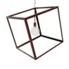 GLOBOSTAR® CUBE 999-0216 Μοντέρνο Κρεμαστό Φωτιστικό Οροφής με Ντουί 1 x E27 AC 220-240V IP20 – Χάλκινο – Μ70 x Π70 x Υ87cm