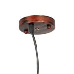GLOBOSTAR® CUBE 999-0216 Μοντέρνο Κρεμαστό Φωτιστικό Οροφής με Ντουί 1 x E27 AC 220-240V IP20 – Χάλκινο – Μ70 x Π70 x Υ87cm