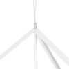 GLOBOSTAR® CUBE 999-0217 Μοντέρνο Κρεμαστό Φωτιστικό Οροφής με Ντουί 1 x E27 AC 220-240V IP20 – Λευκό – Μ70 x Π70 x Y87cm