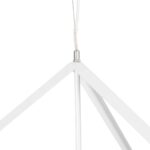 GLOBOSTAR® CUBE 999-0217 Μοντέρνο Κρεμαστό Φωτιστικό Οροφής με Ντουί 1 x E27 AC 220-240V IP20 – Λευκό – Μ70 x Π70 x Y87cm