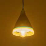 GLOBOSTAR® BEVIN 999-0219 Μοντέρνο Κρεμαστό Φωτιστικό Οροφής με Ντουί 1 x E27 AC 220-240V IP20 – Πολύχρωμο – Μ17 x Π17 x Υ21,5cm
