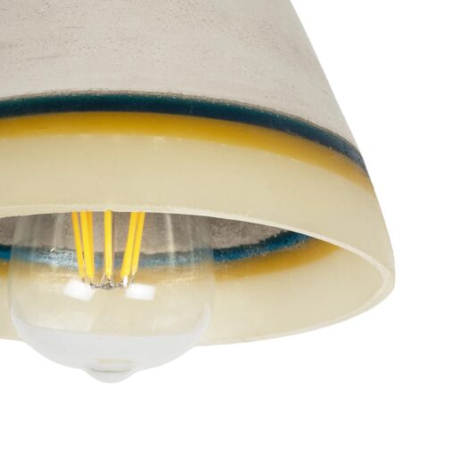 GLOBOSTAR® BEVIN 999-0219 Μοντέρνο Κρεμαστό Φωτιστικό Οροφής με Ντουί 1 x E27 AC 220-240V IP20 – Πολύχρωμο – Μ17 x Π17 x Υ21,5cm