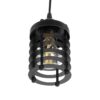 GLOBOSTAR® DARSEY 999-0227 Vintage Κρεμαστό Φωτιστικό Οροφής με Ντουί 1 x E27 AC 220-240V IP20 – Μαύρο – Μ10 x Π10 x Υ19cm