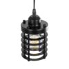 GLOBOSTAR® DARSEY 999-0227 Vintage Κρεμαστό Φωτιστικό Οροφής με Ντουί 1 x E27 AC 220-240V IP20 – Μαύρο – Μ10 x Π10 x Υ19cm