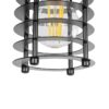 GLOBOSTAR® DARSEY 999-0227 Vintage Κρεμαστό Φωτιστικό Οροφής με Ντουί 1 x E27 AC 220-240V IP20 – Μαύρο – Μ10 x Π10 x Υ19cm