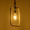 GLOBOSTAR® MALVERN 999-0234 Vintage Κρεμαστό Φωτιστικό Οροφής με Ντουί 1 x E27 AC 220-240V IP20 – Μαύρο & Μπεζ – Μ18.5 x Π4 x Υ41.5cm