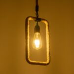 GLOBOSTAR® MALVERN 999-0234 Vintage Κρεμαστό Φωτιστικό Οροφής με Ντουί 1 x E27 AC 220-240V IP20 – Μαύρο & Μπεζ – Μ18.5 x Π4 x Υ41.5cm