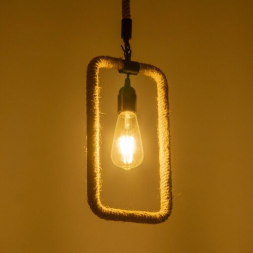 GLOBOSTAR® MALVERN 999-0234 Vintage Κρεμαστό Φωτιστικό Οροφής με Ντουί 1 x E27 AC 220-240V IP20 – Μαύρο & Μπεζ – Μ18.5 x Π4 x Υ41.5cm