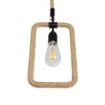 GLOBOSTAR® MALVERN 999-0234 Vintage Κρεμαστό Φωτιστικό Οροφής με Ντουί 1 x E27 AC 220-240V IP20 – Μαύρο & Μπεζ – Μ18.5 x Π4 x Υ41.5cm