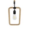 GLOBOSTAR® MALVERN 999-0234 Vintage Κρεμαστό Φωτιστικό Οροφής με Ντουί 1 x E27 AC 220-240V IP20 – Μαύρο & Μπεζ – Μ18.5 x Π4 x Υ41.5cm