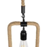 GLOBOSTAR® MALVERN 999-0234 Vintage Κρεμαστό Φωτιστικό Οροφής με Ντουί 1 x E27 AC 220-240V IP20 – Μαύρο & Μπεζ – Μ18.5 x Π4 x Υ41.5cm