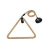 GLOBOSTAR® MALVERN 999-0235 Vintage Κρεμαστό Φωτιστικό Οροφής με Ντουί 1 x E27 AC 220-240V IP20 – Μαύρο & Μπεζ – Μ38 x Π4 x Υ42.5cm