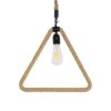 GLOBOSTAR® MALVERN 999-0235 Vintage Κρεμαστό Φωτιστικό Οροφής με Ντουί 1 x E27 AC 220-240V IP20 – Μαύρο & Μπεζ – Μ38 x Π4 x Υ42.5cm