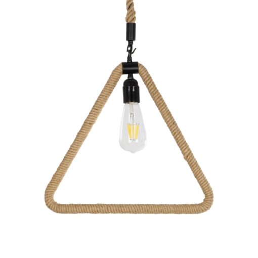GLOBOSTAR® MALVERN 999-0235 Vintage Κρεμαστό Φωτιστικό Οροφής με Ντουί 1 x E27 AC 220-240V IP20 – Μαύρο & Μπεζ – Μ38 x Π4 x Υ42.5cm