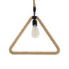 GLOBOSTAR® MALVERN 999-0235 Vintage Κρεμαστό Φωτιστικό Οροφής με Ντουί 1 x E27 AC 220-240V IP20 – Μαύρο & Μπεζ – Μ38 x Π4 x Υ42.5cm