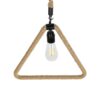 GLOBOSTAR® MALVERN 999-0235 Vintage Κρεμαστό Φωτιστικό Οροφής με Ντουί 1 x E27 AC 220-240V IP20 – Μαύρο & Μπεζ – Μ38 x Π4 x Υ42.5cm