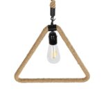 GLOBOSTAR® MALVERN 999-0235 Vintage Κρεμαστό Φωτιστικό Οροφής με Ντουί 1 x E27 AC 220-240V IP20 – Μαύρο & Μπεζ – Μ38 x Π4 x Υ42.5cm