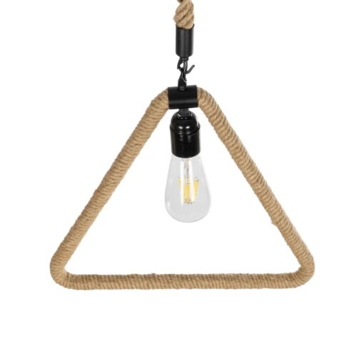 GLOBOSTAR® MALVERN 999-0235 Vintage Κρεμαστό Φωτιστικό Οροφής με Ντουί 1 x E27 AC 220-240V IP20 – Μαύρο & Μπεζ – Μ38 x Π4 x Υ42.5cm