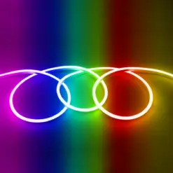 Alternative view of GloboStar® 999-0245 NEOVALE 120° Degree Neon Flex Epistar LED SMD 5050 1m 18W/m 60LED/m 1260lm/m 120° DC 230V Αδιάβροχη IP68 RGB Dimmable Μ100 x Π2.6 x Υ1.7cm
