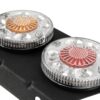 GLOBOSTAR® TAILIGHT 999-0251 Πίσω Φανάρι Οχημάτων LED 9W 360lm 180° DC 24V Αδιάβροχο IP66 Πορτοκαλί & Κόκκινο & Ψυχρό Λευκό 6000K – Μ18.5 x Π5 x Υ10cm – Πακέτο 2 Τεμαχίων – 1 Χρόνο Εγγύηση