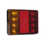 GLOBOSTAR® TAILIGHT 999-0255 Πίσω Φανάρι Οχημάτων LED 9W 360lm 140° DC 12V Αδιάβροχο IP66 Πορτοκαλί & Κόκκινο & Ψυχρό Λευκό 6000K – Μ12 x Π9.5 x Υ2cm – Πακέτο 2 Τεμαχίων – 1 Χρόνο Εγγύηση