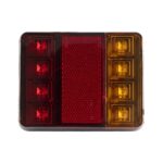 GLOBOSTAR® TAILIGHT 999-0255 Πίσω Φανάρι Οχημάτων LED 9W 360lm 140° DC 12V Αδιάβροχο IP66 Πορτοκαλί & Κόκκινο & Ψυχρό Λευκό 6000K – Μ12 x Π9.5 x Υ2cm – Πακέτο 2 Τεμαχίων – 1 Χρόνο Εγγύηση