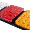 GLOBOSTAR® TAILIGHT 999-0260 Πίσω Φανάρι Οχημάτων LED 9W 360lm 180° DC 24V Αδιάβροχο IP66 Πορτοκαλί & Κόκκινο & Ψυχρό Λευκό 6000K – Μ33 x Π2.4 x Υ14cm – Πακέτο 2 Τεμαχίων – 1 Χρόνο Εγγύηση