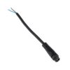 GLOBOSTAR® CONNECTOR 999-0266 2 Pin Σύνδεσμος Τροφοδοσίας για Wall Washers & Προβολείς με Είσοδο 2 x 0.25mm2 & Έξοδο 1 x Θηλυκό Βύσμα Αδιάβροχο IP65 – Μαύρο – Μ20 x Π1.5 x Υ1.5cm