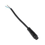 GLOBOSTAR® CONNECTOR 999-0266 2 Pin Σύνδεσμος Τροφοδοσίας για Wall Washers & Προβολείς με Είσοδο 2 x 0.25mm2 & Έξοδο 1 x Θηλυκό Βύσμα Αδιάβροχο IP65 – Μαύρο – Μ20 x Π1.5 x Υ1.5cm