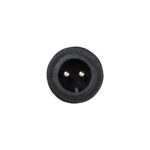 GLOBOSTAR® CONNECTOR 999-0266 2 Pin Σύνδεσμος Τροφοδοσίας για Wall Washers & Προβολείς με Είσοδο 2 x 0.25mm2 & Έξοδο 1 x Θηλυκό Βύσμα Αδιάβροχο IP65 – Μαύρο – Μ20 x Π1.5 x Υ1.5cm