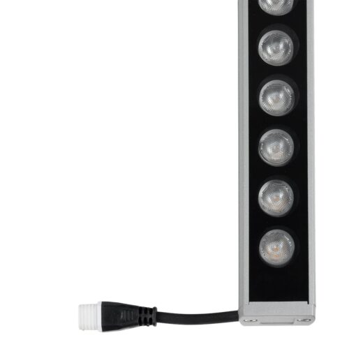 GLOBOSTAR® WASHERPANDA 999-0272 Μπάρα Φωτισμού Wall Washer LED 36W 3960lm 15° DC 24V Αδιάβροχο IP67 Θερμό Λευκό 2700K Dimmable – Bridgelux SMD Chip – Γκρι Ανθρακί – Μ100 x Π4 x Υ3cm – 3 Χρόνια Εγγύηση