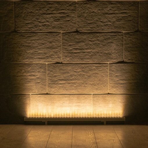 GLOBOSTAR® WASHERPANDA 999-0272 Μπάρα Φωτισμού Wall Washer LED 36W 3960lm 15° DC 24V Αδιάβροχο IP67 Θερμό Λευκό 2700K Dimmable – Bridgelux SMD Chip – Γκρι Ανθρακί – Μ100 x Π4 x Υ3cm – 3 Χρόνια Εγγύηση
