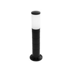 Alternative view of GloboStar® GARDENIO 203-0251 Μοντέρνο Επιδαπέδιο Φωτιστικό Κολωνάκι Κήπου Μονόφωτο 1 x E27 IP44 Μαύρο Πλαστικό - Μ15 x Π15 x Υ56cm
