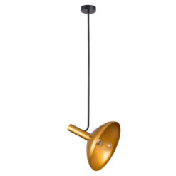 Alternative view of GLOBOSTAR® KATIE 00538 Μοντέρνο Φωτιστικό Οροφής με Ντουί 1 x E27 AC 220-240V IP20 - Μαύρο & Χρυσό - Μ30 x Π30 x Υ120cm