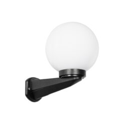Alternative view of GLOBOSTAR® AGROS 61592 Μοντέρνο Φωτιστικό Τοίχου - Απλίκα με Ντουί 1 x E27 AC 220-240V Αδιάβροχο IP65 - Λευκό & Μάυρο - Μ20 x Π20 x Υ30cm