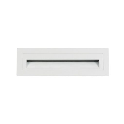 kelvo® STEPART KLV-101-0088 Χωνευτό Φωτιστικό Σκαλοπατιού / Διαδρόμου LED 4W 500lm 45° AC 220-240V Αδιάβροχο IP65 Θερμό Λευκό 2700K – Lumileds SMD Chip & TÜV SÜD Driver – Λευκό Ματ – Μ21 x Π5.5 x Υ6.5cm / Q20.3 x 5.6cm – 5 Χρόνια Εγγύηση