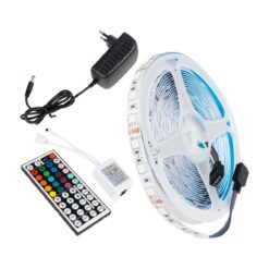 GLOBOSTAR® CHROMAWAVE 70411 Σετ Ταινίας με IR Ασύρματο Χειριστήριο & Τροφοδοτικό LED 36W 2160lm 120° AC 220-240V IP20 150 x SMD5050 Chip Πολύχρωμο RGB Dimmable – Sanan SMD Chip – Μ500 x Π1 x Υ0.2cm – Ρολό 5 Μέτρων – 2 Χρόνια Εγγύηση