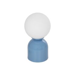 Alternative view of GLOBOSTAR® MAGIC 204-0133 Μοντέρνο Επιτραπέζιο Φωτιστικό Πορτατίφ με Ντουί 1 x E14 AC 220-240V IP20 - Μπλε & Λευκό - Μ15 x Π15 x Υ28cm
