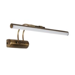 Alternative view of GLOBOSTAR® REFINE 203-0186 Μοντέρνο Φωτιστικό Τοίχου - Απλίκα Καθρέπτη Μπάνιου LED 7W 640lm 120° AC 220-240V IP44 Θερμό Λευκό 2700K - Lumileds SMD Chip - Μπρούτζινο - Μ35 x Π21 x Υ12cm - 2 Χρόνια Εγγύηση