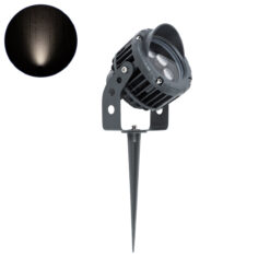 Alternative view of GloboStar® TREELIGHT-VINA 90358 Σποτ Φωτισμού με Αντιθαμβωτική Γρίλια Ειδικό για Φυτά - Δέντρα με Βάση Κήπου / Καρφωτό LED 6W 570lm 10° DC 24V Αδιάβροχο IP65 L13 x W9.5 x H9.5cm Φυσικό Λευκό 4500K - Γκρι Ανθρακί - 3 Years Warranty