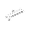 IMPERIAL Επιτοίχιο Φωτιστικό Μπρονζέ – Αλουμίνιο – LED SMD 9W – 3000K – 405lm – IP44 – 400×78×60mm ACA BD374400WBR